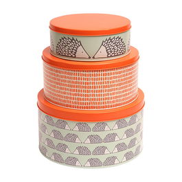 Scion Living Spike Set of 3 Round Cake Tins Sage