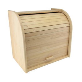 Rubber Wood Bread Bin Double Decker