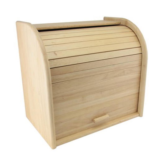Rubber Wood Bread Bin Double Decker