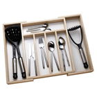 Rubber Wood Expanding Cutlery Tray