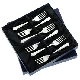Arthur Price of England Grecian Sovereign Silver Plate Set of 6 Fruit Forks