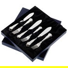 Arthur Price Kings Sovereign Silver Plate Set of 8 Pairs Of Fish Eaters