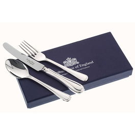 Arthur Price Of England 18/10 Stainless Steel Britannia Design Childrens 3 Piece Cutlery Gift Box Set