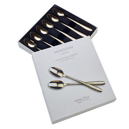 Arthur Price Monsoon Champagne Mirage Set of 6 Sundae Spoons