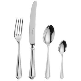 Arthur Price of England Sovereign Silver Plate Chester 24 Piece Cutlery Box Set