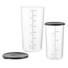 Bamix 400ml+700ml Glass Beaker Set