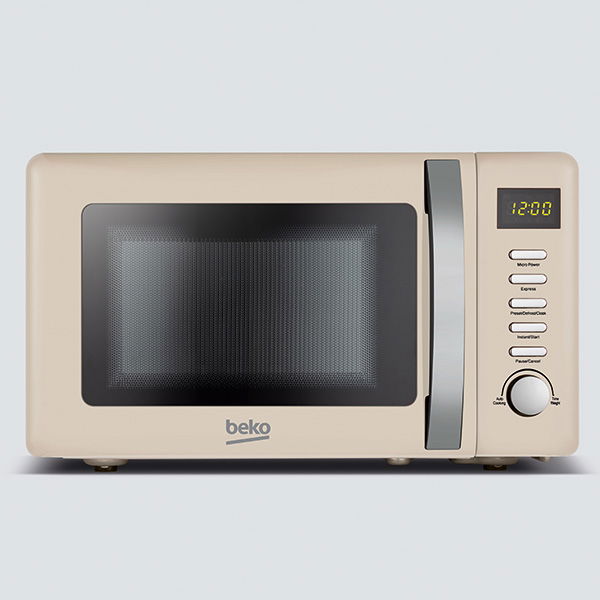 Beko 800 Watt / 20 Litre Microwave Retro Cream