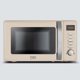 Beko 800 Watt / 20 Litre Microwave Retro Cream