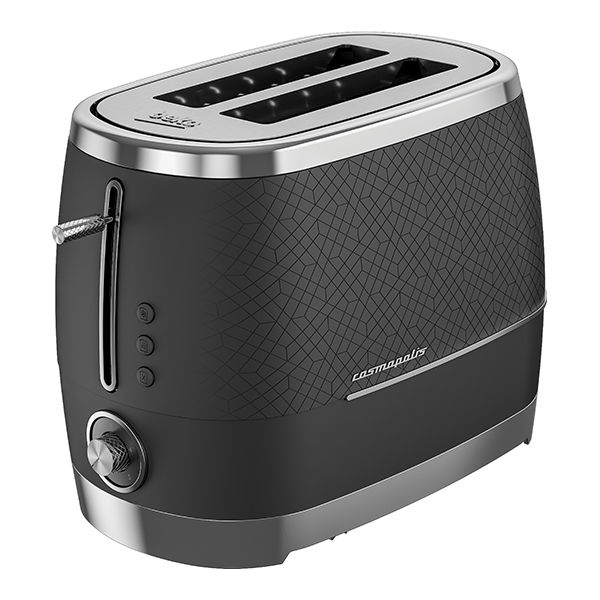 Beko Black & Chrome Cosmopolis 2 Slice Toaster