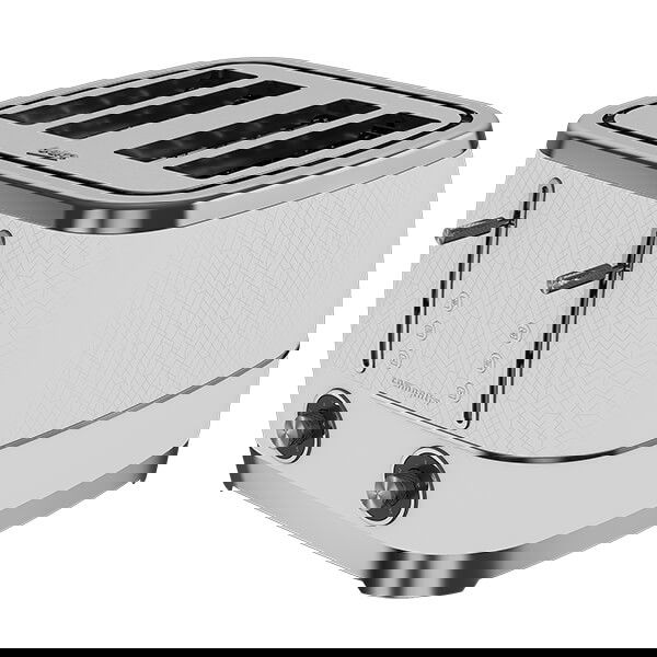 Beko Off White & Chrome Cosmopolis 4 Slice Toaster