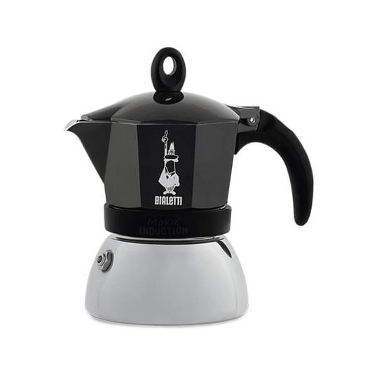 Bialetti Moka Induction 4 Cup Espresso Maker Black