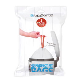Brabantia Perfectfit Bags Size J 20-25 Litre 40 Bag Dispenser Pack