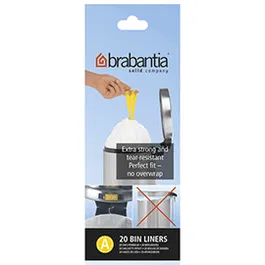 Brabantia Perfectfit Bags Size A 3 Litre 20 Bag Roll