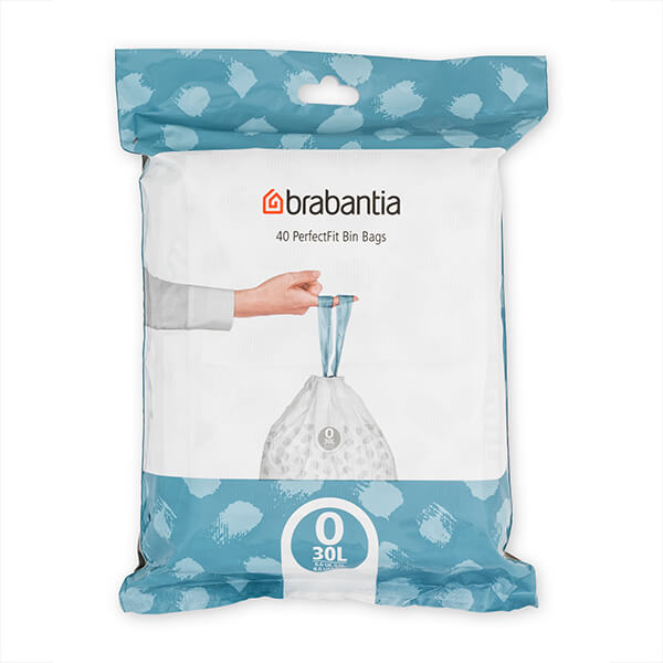 Brabantia PerfectFit Bags O 30 litre Dispenser Pack of 40 bags