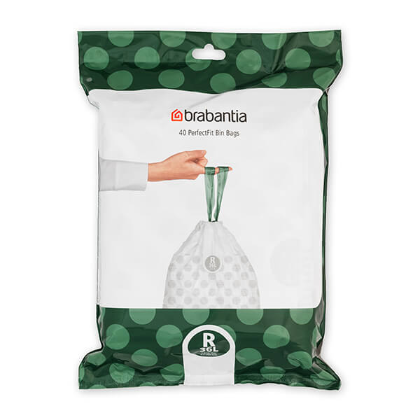 Brabantia PerfectFit Bags R 36 litre Dispenser Pack of 40 bags