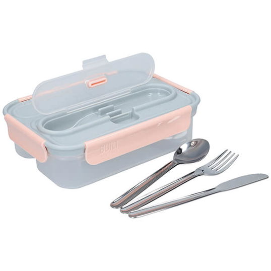Built Mindful 1 Litre Lunch Box with Cutlery
