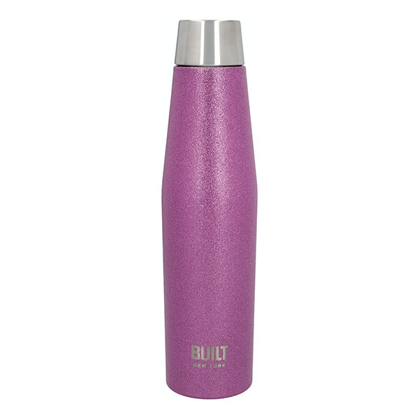 Built Apex 540ml Perfect Seal Water Bottle Purple Glitter