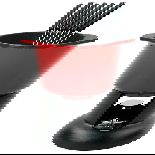 Chasseur Cast Iron Chilli Red Fondue Set