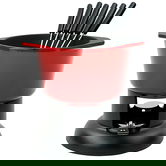 Chasseur Cast Iron Chilli Red Fondue Set