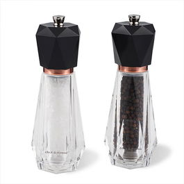 Cole & Mason Precision+ Somerton Clear Antique Brass Salt & Pepper Mill Gift Set