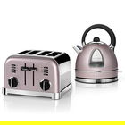 Cuisinart Style Vintage Rose Traditional Kettle & 4 Slice Toaster Breakfast Set