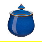 Denby Imperial Blue Covered Sugar Bowl