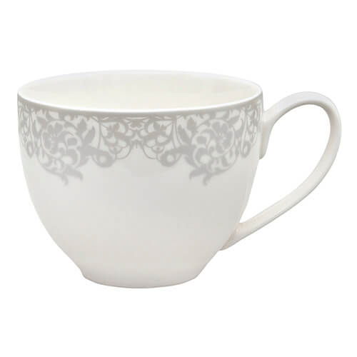 Denby Monsoon Filigree Silver Tea / Coffee Cup