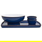 Denby Imperial Blue 4 Piece Deli / Sunday Lunch Set