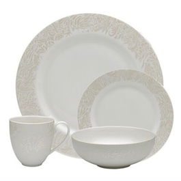 Denby Monsoon Lucille Gold 16 Piece Tableware Set