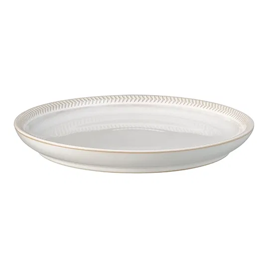 Denby Natural Canvas Textured Medium Coupe Plate