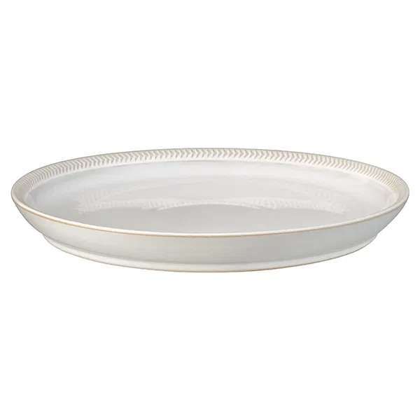 Denby Natural Canvas Textured Coupe Dinner Plate