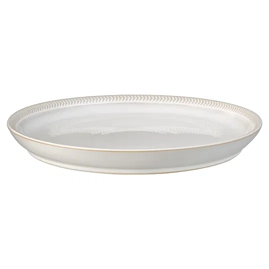 Denby Natural Canvas Textured Coupe Dinner Plate