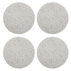 Denby Monsoon Filigree Silver Set Of 4 Round Placemats