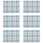 Denby Elements Checks Green / Blue 6 Piece Placemats