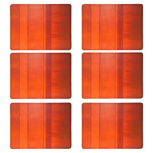 Denby Colours Set Of 6 Orange Placemats