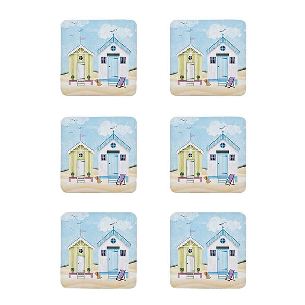 Denby Set Of 6 Seaside Coasters