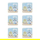 Denby Set Of 6 Seaside Coasters