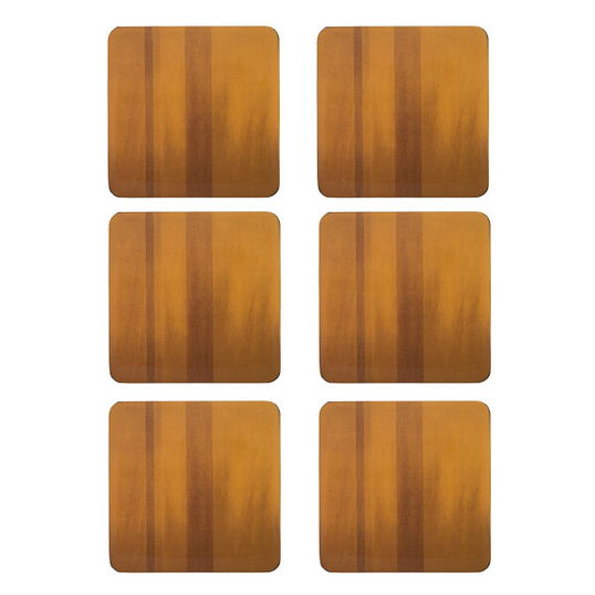 Denby Colours Set Of 6 Mustard Coasters