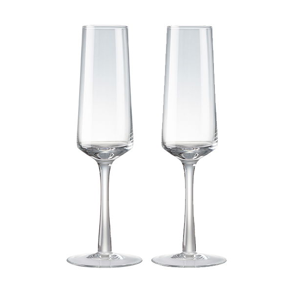 Denby Natural Canvas Set Of 2 Champagne Flutes