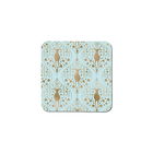 Denby Mint and Gold Christmas Coasters Set Of 6