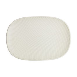 Denby Impression Cream Spiral Medium Oblong Platter
