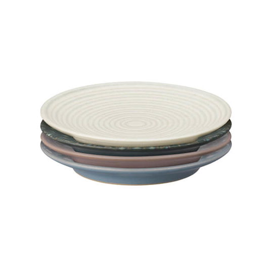 Denby Impression Mixed 4 Piece Accent Small Plate Set