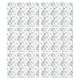 Denby Elements Set Of 6 Terrazzo Effect Neutrals Placemats