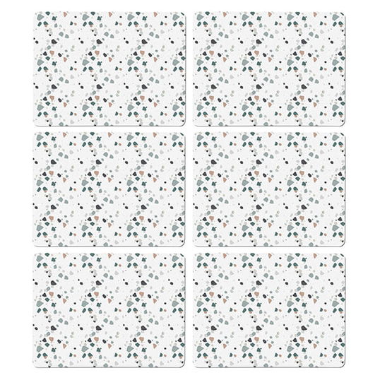 Denby Elements Set Of 6 Terrazzo Effect Neutrals Placemats