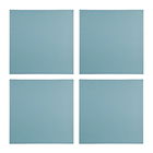Denby Set Of 4 Aqua Faux Leather Placemat