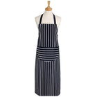 Dexam Rushbrookes Classic Butchers Stripe Adult Apron Long Navy