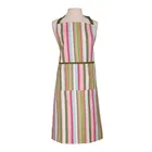 Dexam Recycled Cotton Striped Adult Apron Green