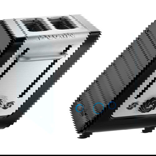 Dualit Architect 2 Slot Black Body With Metallic Charcoal Panel Toaster
