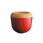 Emile Henry Burgundy Garlic Pot