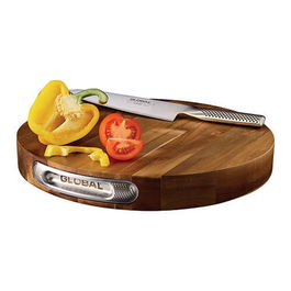Global Acacia Pro Round Cutting Board 35cm x 4.5cm